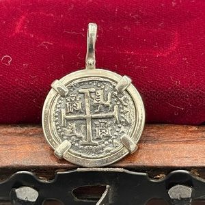 Atocha Shipwreck Treasure Mel fisher silver coin pendant